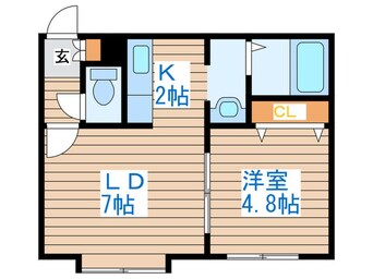 間取図 ルミエ－ル西町