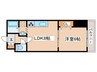 Ｊビル 1LDKの間取り
