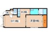 グリ－ンハイツ 1DKの間取り