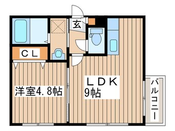 間取図 グランディール月寒１－９