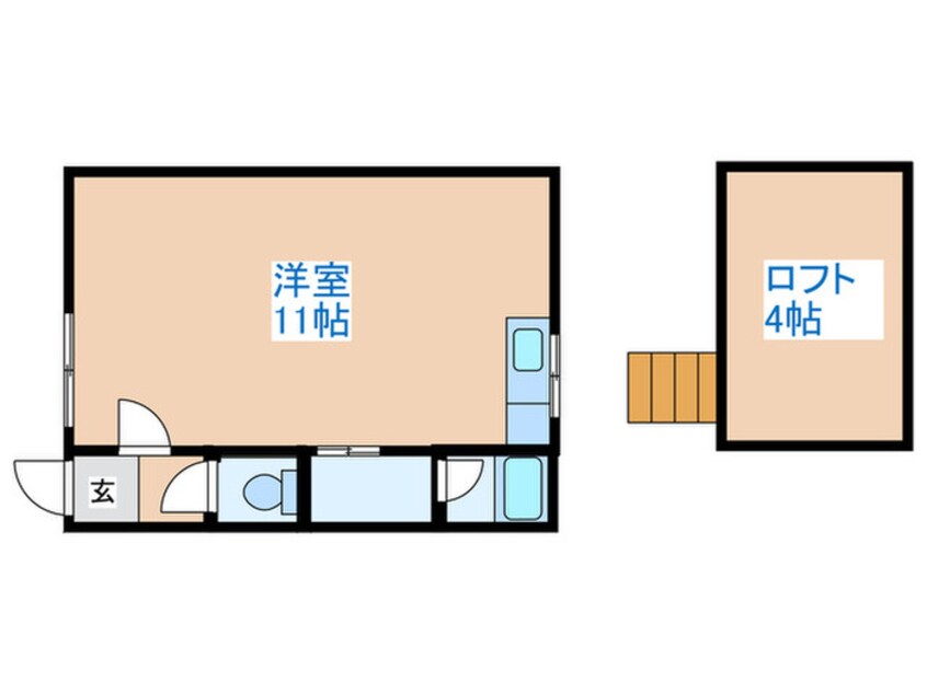 間取図 フラットU