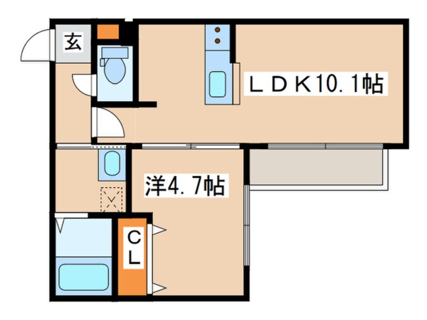 間取図 イルセントラレ南12条