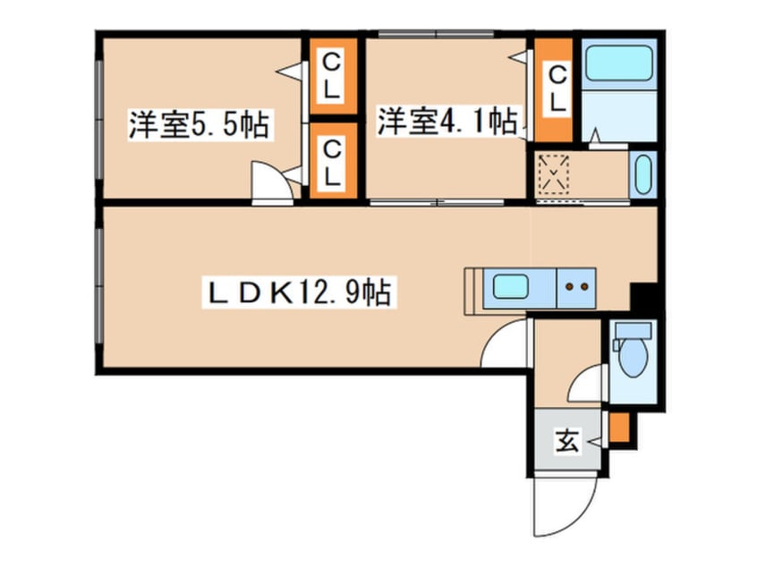 間取図 ＡＬＰＨＡ南8条