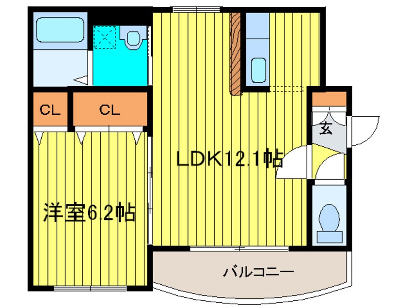 間取図 グランディオスⅠ