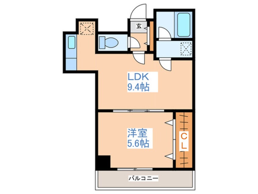 間取図 メ－プル中の島