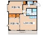 メ－プル月寒 2LDKの間取り