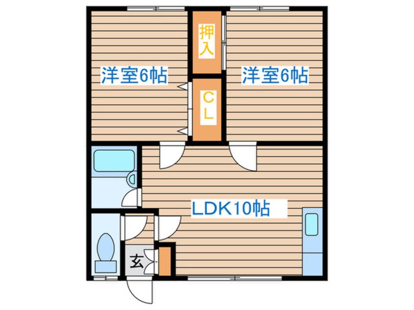 間取図 ＮＯ.４ミユキマンション