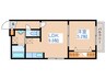 リヴウェル６－５ 1LDKの間取り