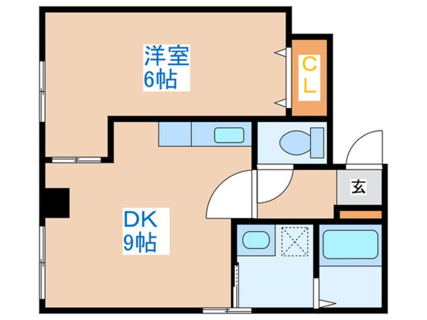 間取図 メテオール琴似