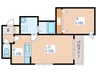 プリマベーラ菊水 1LDKの間取り