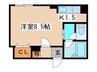 レガ－ト北３６ 1Kの間取り