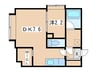 Ｍｔｒｉａ学園前 1DKの間取り
