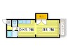ＥＸＣＥＬＬⅡ 1DKの間取り