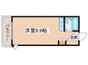 ソシエ山鼻 1Rの間取り