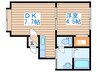 フェリックス中島公園 1DKの間取り