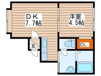 間取図 フェリックス中島公園