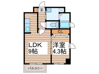 間取図 ＬＥＥ　ＳＰＡＣＥ　Ｎ４