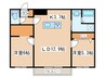 チリエージョノルド 2LDKの間取り