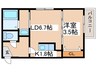 RAFIO N26 1LDKの間取り