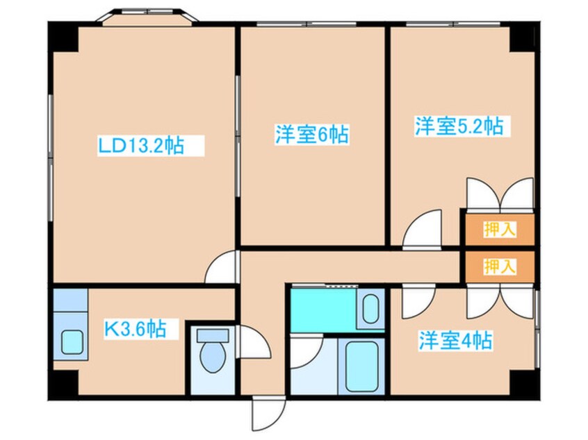 間取図 セトル北郷