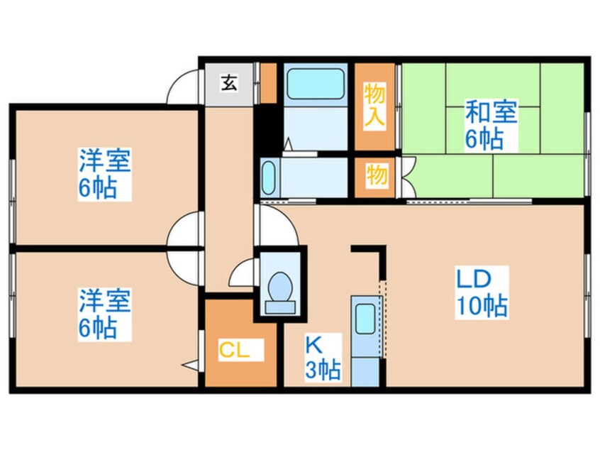 間取図 ソフィ－ル西宮の沢