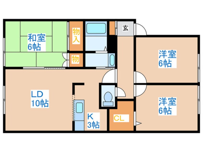 間取図 ソフィ－ル西宮の沢