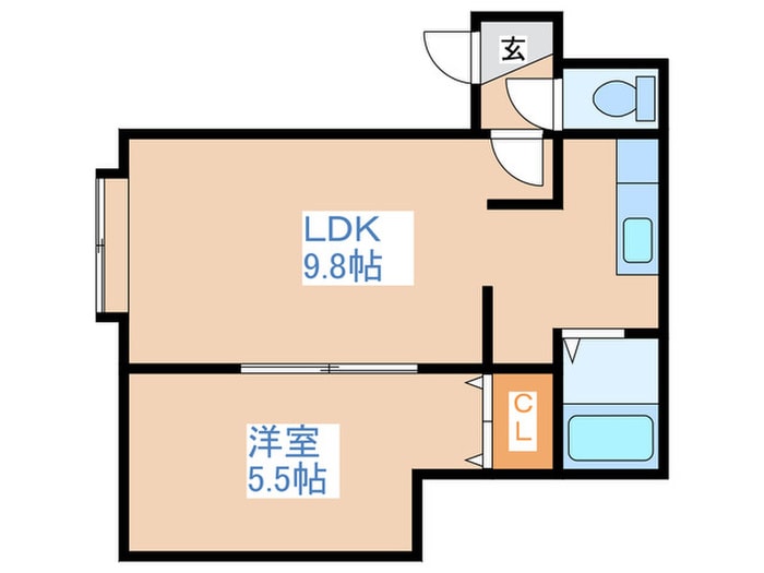 間取り図 ドゥボワ平岸