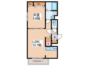 間取図 リシェール美園