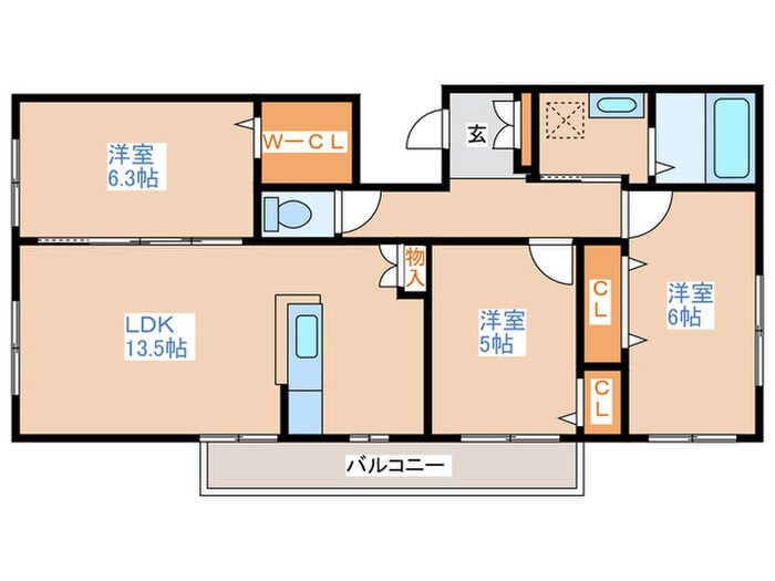 間取り図 REGULUS桑園