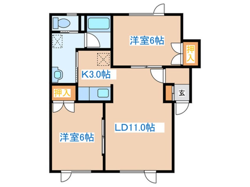 間取図 パル２４Ｂ