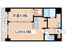 小泉マンション　メム19 1LDKの間取り
