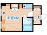 カサフォルテ 1Rの間取り