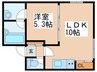 シークエンス620　A棟 1LDKの間取り