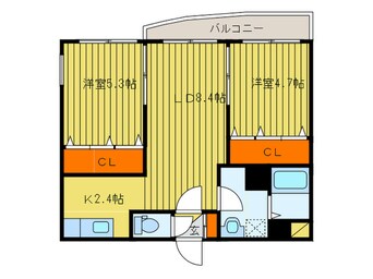 間取図 ヒルズタウン幌西Ａ棟