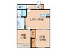 BANFF 2LDKの間取り