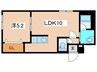 サンステージ菊水6-1 1LDKの間取り