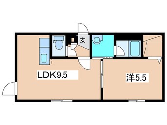 間取図 サンステージ菊水6-1