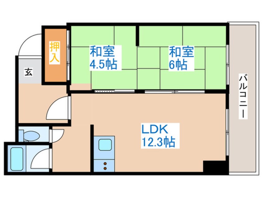 間取図 ドミ西野