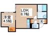 ラ・アクシアⅤ 1LDKの間取り
