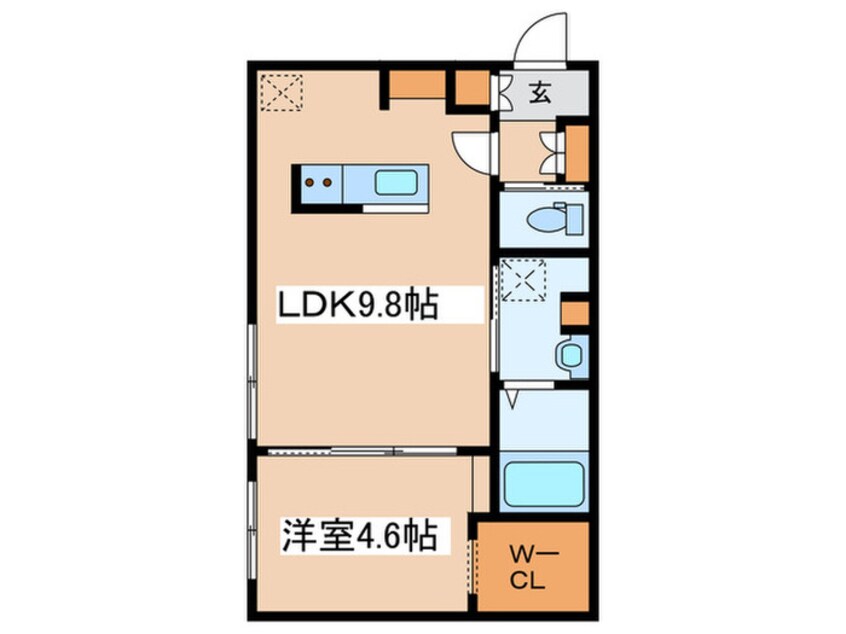 間取図 JeekBlau美園