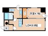ルラシオン札幌駅前 1LDKの間取り
