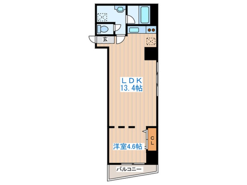 間取図 グランカーサ永山公園通 east