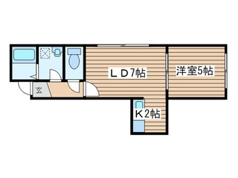 間取図 ビーウエストⅡ