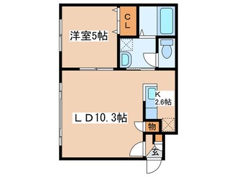 間取図 キューブ美園７・１