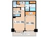 ＰＲＩＭＥ　ＵＲＢＡＮ北３条通 1LDKの間取り