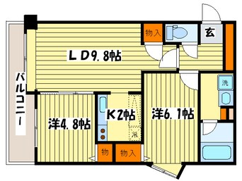 間取図 ＰＲＩＭＥ　ＵＲＢＡＮ北３条通