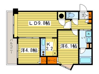 間取図 ＰＲＩＭＥ　ＵＲＢＡＮ北３条通