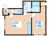リージェント3 1LDKの間取り