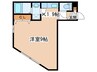 エヴァンスコート南１条 1Kの間取り