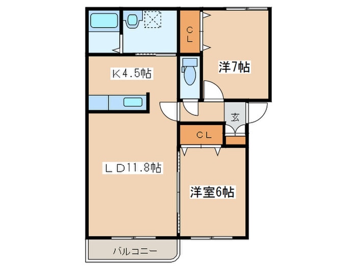 間取り図 ロ－ズヴィレッジ